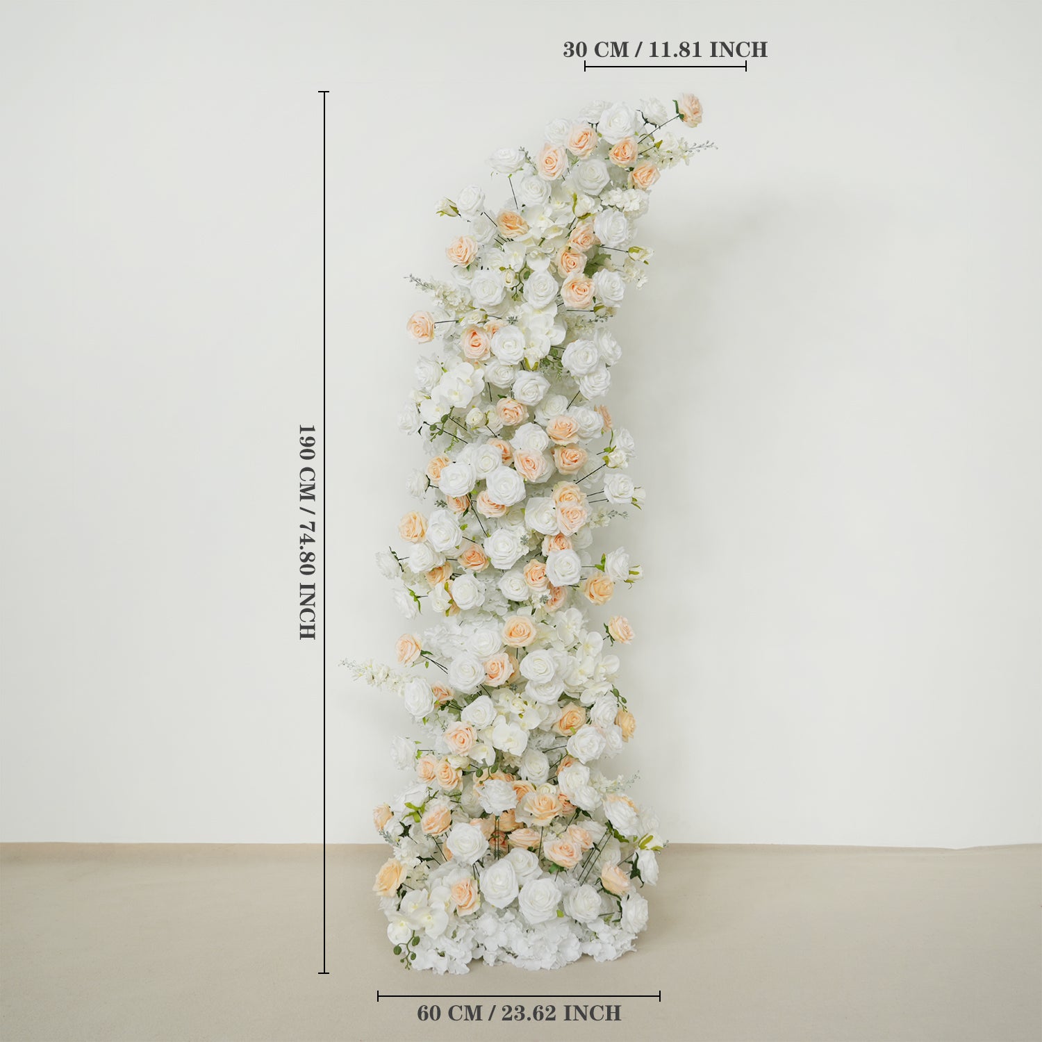 Champagne Crocus Wedding Event Floral Arch 14 picture